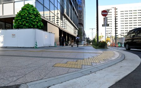 Fukuoka government develops disability-friendly paving block
