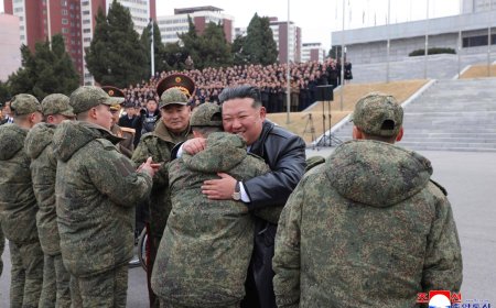 Kim hails North Korean troops returning from Russia mission