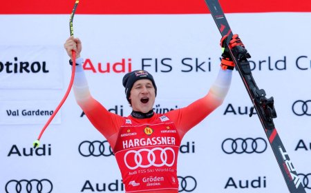Odermatt seals milestone 50th World Cup victory in Val Gardena downhill