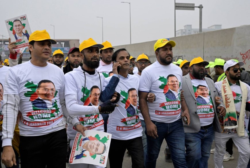 Bangladesh leader considered top PM candidate returns from exile ahead of polls