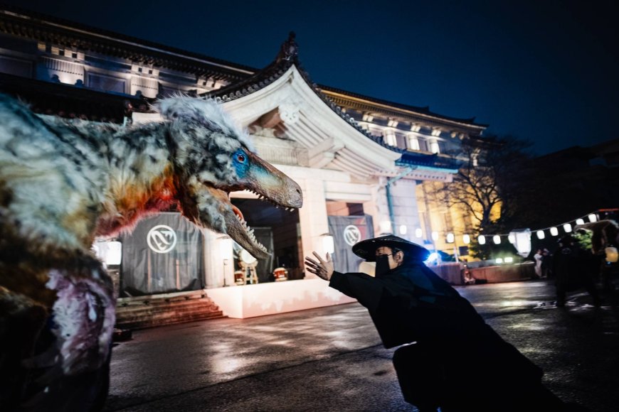 A night at the museum when dinosaurs come to life