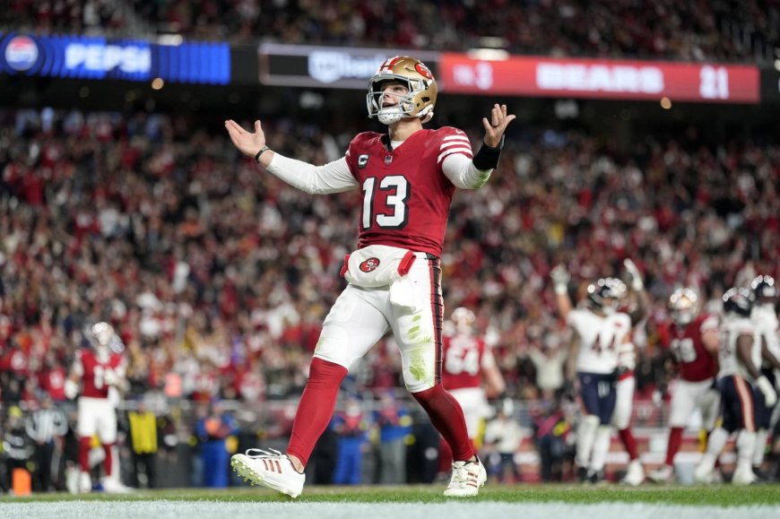 Brock Purdy accounts for 5 TDs as 49ers hang on in shootout with Bears