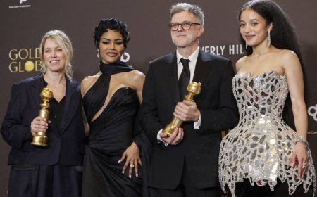 'One Battle After Another,' 'Hamnet' triumph at Golden Globes