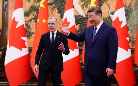 Carney meets Xi after touting importance of ties with China amid ‘new world order’