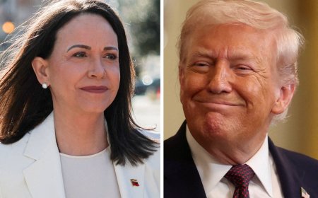 Trump praises Venezuela’s Machado for giving him her Nobel Peace Prize medal