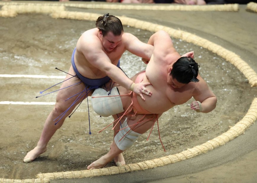 Aonishiki sets the pace as <i>hatsu basho</i> title race takes shape