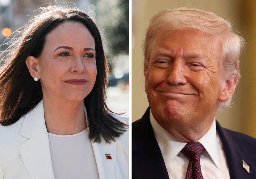 Trump praises Venezuela’s Machado for giving him her Nobel Peace Prize medal