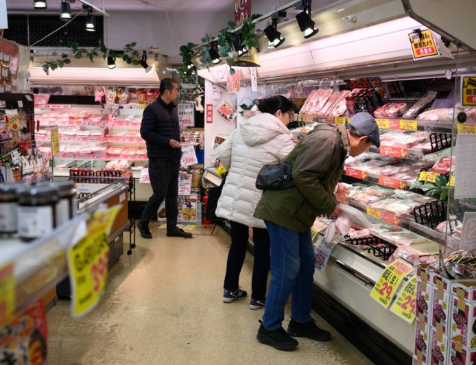 Japan's ratio of household spending on food hits 44-year high