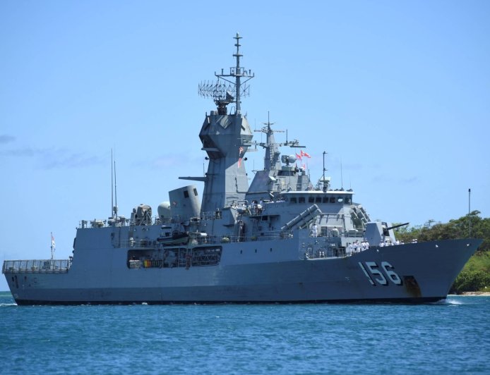 Australian warship transits Taiwan Strait, tracked by Chinese Navy