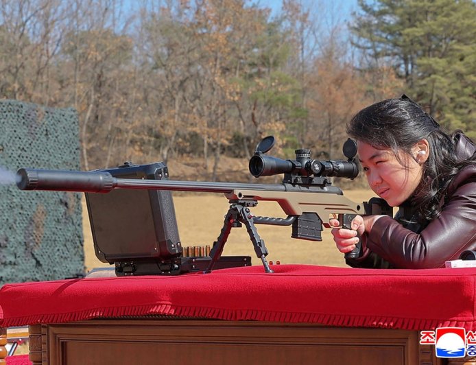 North Korea unveils image of leader's daughter firing rifle