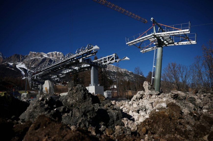 Cortina cable car will not be ready in time for start of Olympics