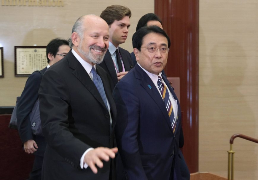 Azakawa heading to the U.S. to discuss first project under Japan's $550 billion pledge