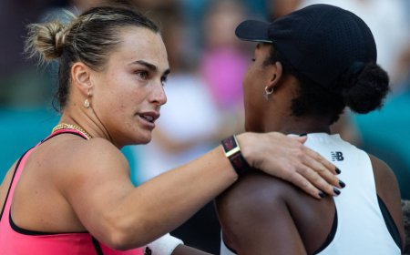 Sabalenka sinks Gauff to win second straight Miami Open title