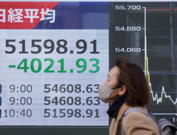 Nikkei 225 declines 7% as oil breaks $115 a barrel