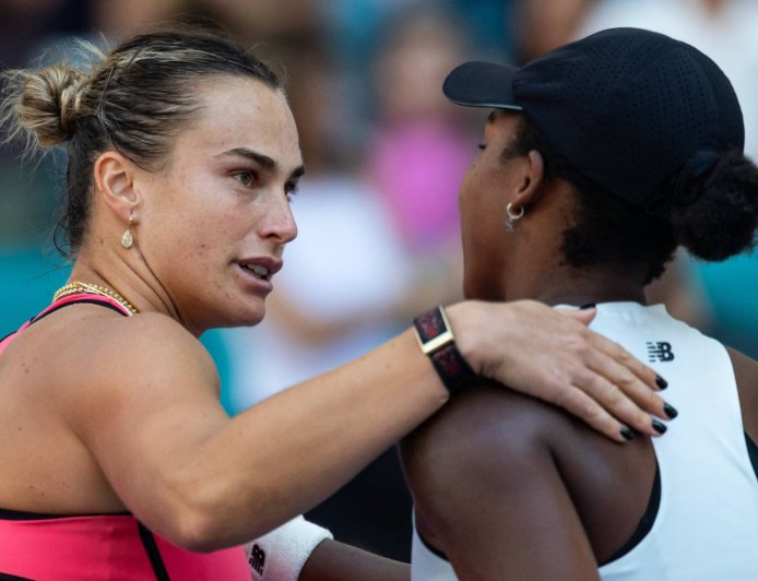 Sabalenka sinks Gauff to win second straight Miami Open title