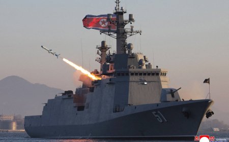 North Korea tests cruise and anti-ship missiles from naval destroyer