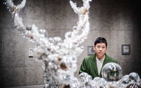 At Kohei Nawa’s studio, the world is seen through glass bubbles