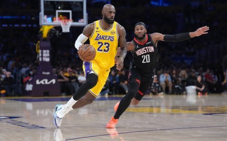 LeBron James and Lakers ground Rockets in Game 1 of playoff series