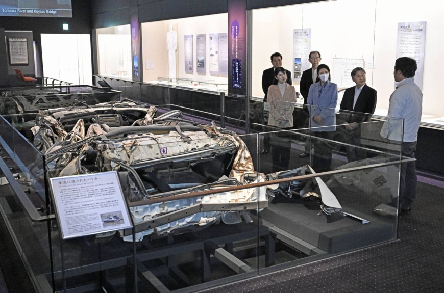 Emperor and his family visit 2011 disaster memorial in Fukushima