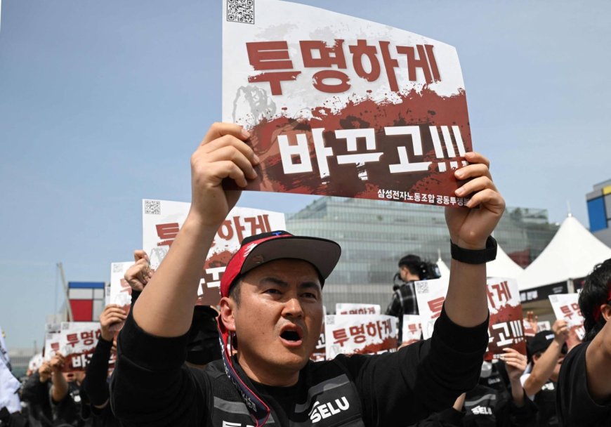 Samsung workers protest over huge pay gap with SK Hynix amid AI chip boom