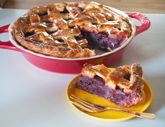 No added sugar, no problem: A lattice tart held up by sweet beans
