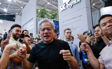 Nvidia CEO mounts charm push in South Korea with TV talk show and baseball appearances