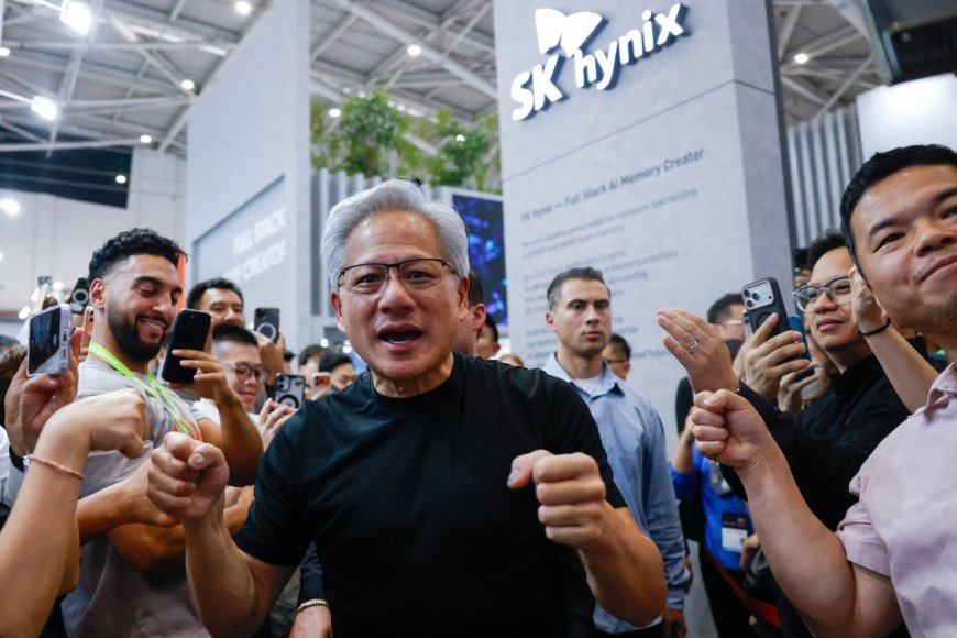 Nvidia CEO mounts charm push in South Korea with TV talk show and baseball appearances